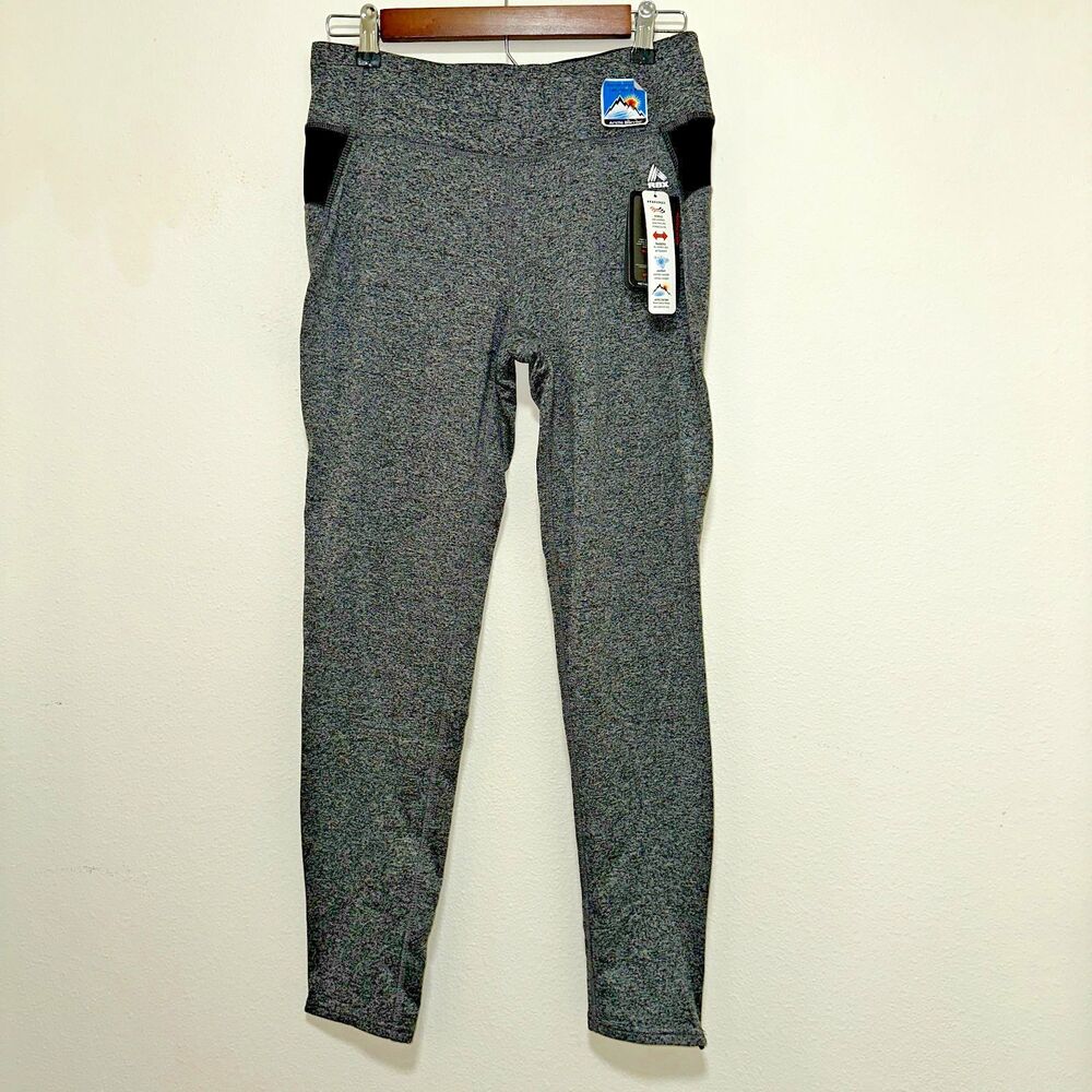 RBX Live Life Active Leggings Yoga Pants Arctic Barrier Womens sz M Gray $68 NWT